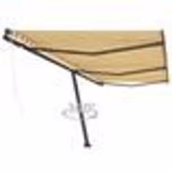vidaXL Auvent automatique sur pied 600x300 cm Jaune/Blanc