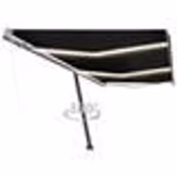 vidaXL Auvent automatique capteur de vent et LED 600x300 cm Anthracite
