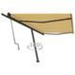 vidaXL Auvent automatique sur pied 500x350 cm Jaune/Blanc