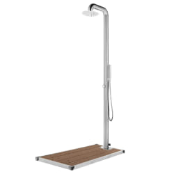 VIDAXL Douche de jardin 230 cm - Marron