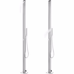 Cette douche de jardin au design moderne est destinée à être un excellent supplément à votre piscine et à d'autres espaces de ...