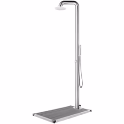 Cette douche de jardin au design moderne est destinée à être un excellent supplément à votre piscine et à d'autres espaces de ...