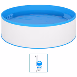 VidaXL 3070798 piscine hors sol Rond 7200 L Bleu, Blanc - Vue supplémentaire 3