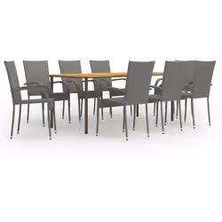 Créez une esthétique convaincante et uniforme dans votre espace extérieur avec cet ensemble de salle à manger de jardin ! La  ...