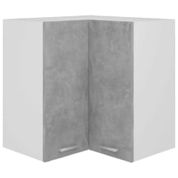 VIDAXL Armoire d'angle suspendue - Gris béton
