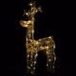 vidaXL Renne de décoration de Noël 90 LED 60x16x100 cm Acrylique - TU