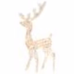vidaXL Renne de décoration de Noël Acrylique 140 LED colorées 120 cm - TU