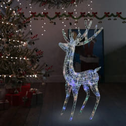 vidaXL Renne de Noël XXL 250 LED 180 cm Coloré