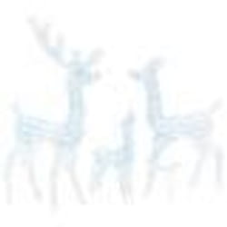 vidaXL Famille de rennes de décoration Acrylique 300 LED blanc froid - TU