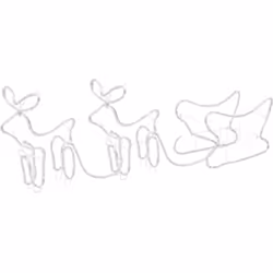 Ajoutez une touche d'éclat à votre intérieur pendant ce Noël avec cette décoration de Noël éclairée. Cet ornement est étanche ...