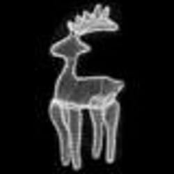 vidaXL Décoration de Noël de renne avec maille 306 LED 60x24x89 cm - TU