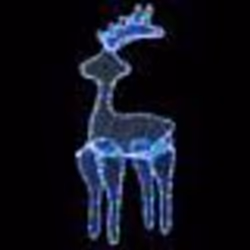 vidaXL Décoration de Noël de renne avec maille 306 LED 60x24x89 cm - TU