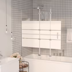 Avec un design élégant, cette cabine de douche pliable est un supplément vraiment convivial à votre salle de bain. Le cadre e ...