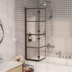 Description générale Cette cabine de douche pliable allie style et fonctionnalité, idéale pour la décoration de votre salle d ...