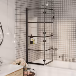 Cette cabine de douche pliable allie style et fonctionnalité et convient parfaitement à la décoration de votre salle de bain. ...