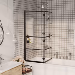 Cette cabine de douche pliable allie style et fonctionnalité et convient parfaitement à la décoration de votre salle de bain. ...