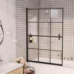 vidaXL Cabine de douche ESG 100x140 cm Noir - TU