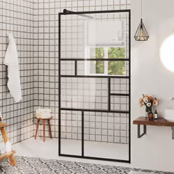 Description générale Apportez une nouvelle apparence esthétique à votre salle de bain avec ce mur de douche à l'italienne mod ...