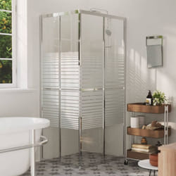 vidaXL Cabine de douche ESG 90x70x180 cm - TU