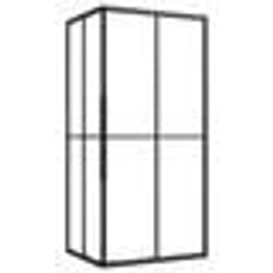 vidaXL Cabine de douche ESG 90x70x180 cm - TU