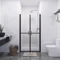 Cette porte de douche unique combine style et fonctionnalité, offrant une large ouverture pratique dans votre douche. Le cadr ...