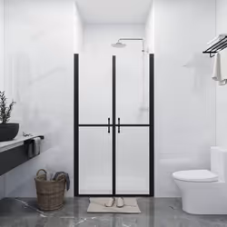 Cette porte de douche unique combine style et fonctionnalité, offrant une large ouverture pratique dans votre douche. Le cadr ...