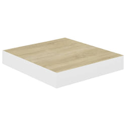 VidaXL 326567 étagères Panneaux MDF, Métal Chêne, Blanc