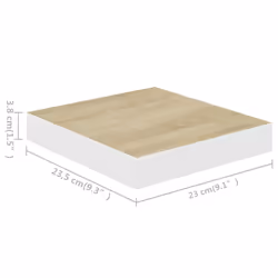 VidaXL 326567 étagères Panneaux MDF, Métal Chêne, Blanc - Vue supplémentaire 7