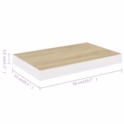 VidaXL 326573 étagères Panneaux MDF, Métal Chêne, Blanc - Vue supplémentaire 7
