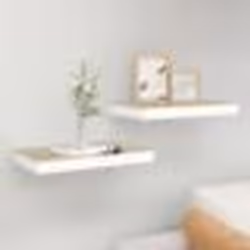 vidaXL Étagères flottantes 2 pcs chêne et blanc 50x23x3,8 cm MDF - TU
