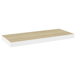 VidaXL 326576 étagères Panneaux MDF, Métal Chêne, Blanc