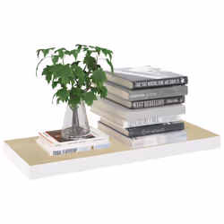 VidaXL 326576 étagères Panneaux MDF, Métal Chêne, Blanc