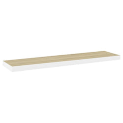 VidaXL 326582 étagères Panneaux MDF, Métal Chêne, Blanc