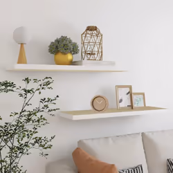 Ces étagères murales sont destinées à être le point de mire de votre maison. Avec un système de montage invisible, cette étag ...