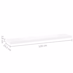 VidaXL 326585 étagères Panneaux MDF, Métal Chêne, Blanc - Vue supplémentaire 5