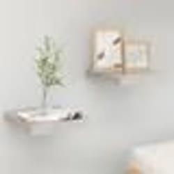 vidaXL Étagères murales flottantes 2 pcs gris béton 23x23,5x3,8 cm MDF - TU