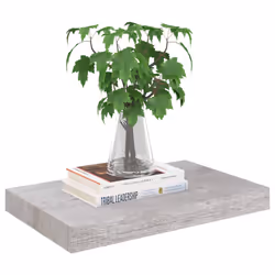 VidaXL 326591 étagères Panneaux MDF, Métal Gris