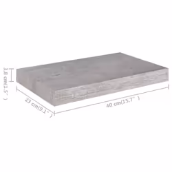 VidaXL 326591 étagères Panneaux MDF, Métal Gris - Vue supplémentaire 7