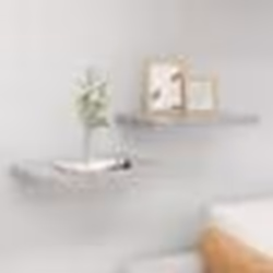 vidaXL Étagères murales flottantes 2 pcs gris béton 40x23x3,8 cm MDF