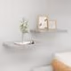vidaXL Étagères murales flottantes 2 pcs gris béton 50x23x3,8 cm MDF