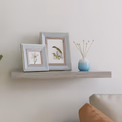 Cette étagère murale est destinée à être le point de mire de votre maison. Avec un système de montage invisible, cette étagèr ...