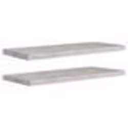 vidaXL Étagères murales flottantes 2 pcs gris béton 80x23,5x3,8 cm MDF