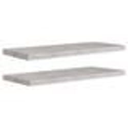 vidaXL Étagères murales flottantes 2 pcs gris béton 80x23,5x3,8 cm MDF