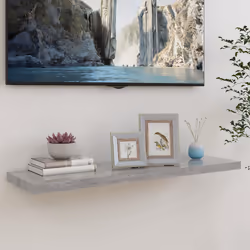 VidaXL 326603 étagères Panneaux MDF, Métal Gris
