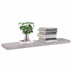 VidaXL 326603 étagères Panneaux MDF, Métal Gris