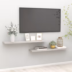 VidaXL 326607 étagères Panneaux MDF, Métal Gris