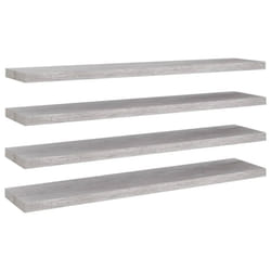 VidaXL 326608 étagères Panneaux MDF, Métal Gris