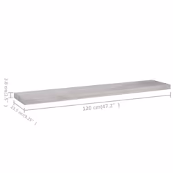 VidaXL 326608 étagères Panneaux MDF, Métal Gris - Vue supplémentaire 8
