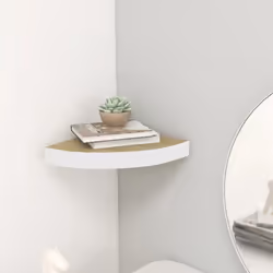 Cette étagère d’angle élégante est idéale pour afficher vos livres préférés, décorations, photos, prix, etc. Cette étagère de ...