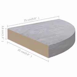 VidaXL 326633 étagères Panneaux MDF, Métal Gris - Vue supplémentaire 7